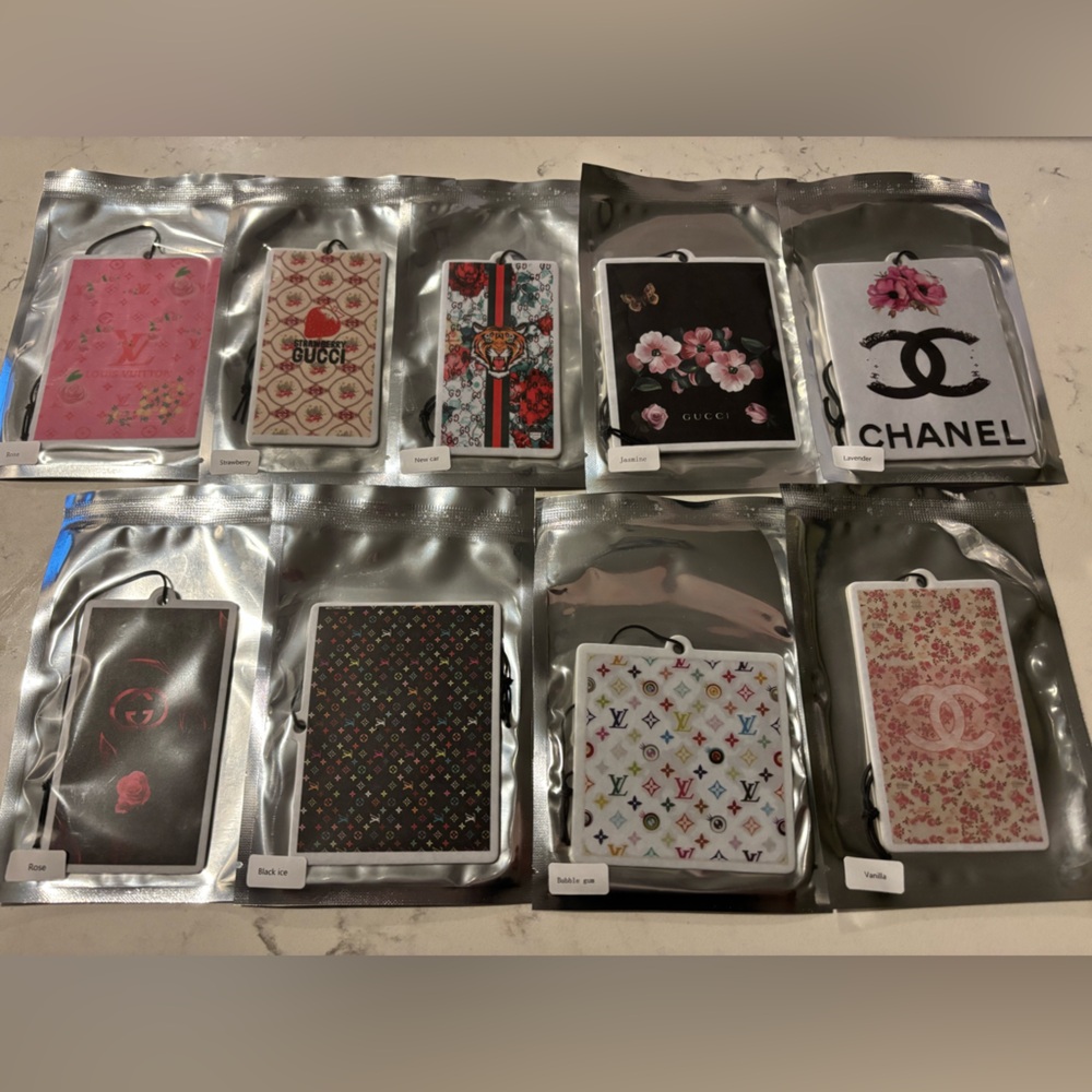 Novelty Car Freshies. Various Designs and Scents.